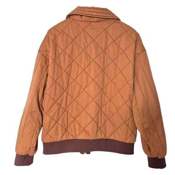 Wild Fable Quilted Utility Barn Jacket Outdoor Gorpcore Brown Size Medium - Picture 2 of 4